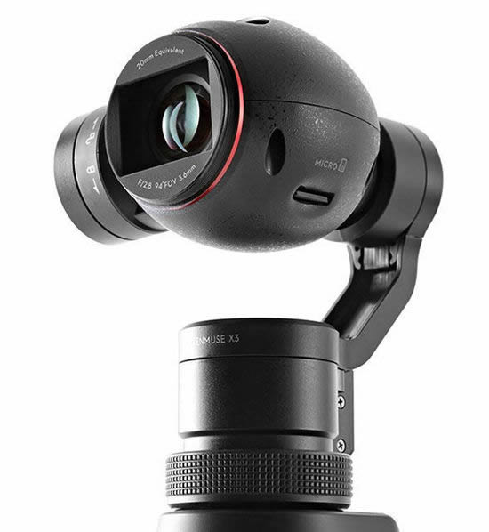 大疆推出首款4k高清Osmo手持云台相机1
