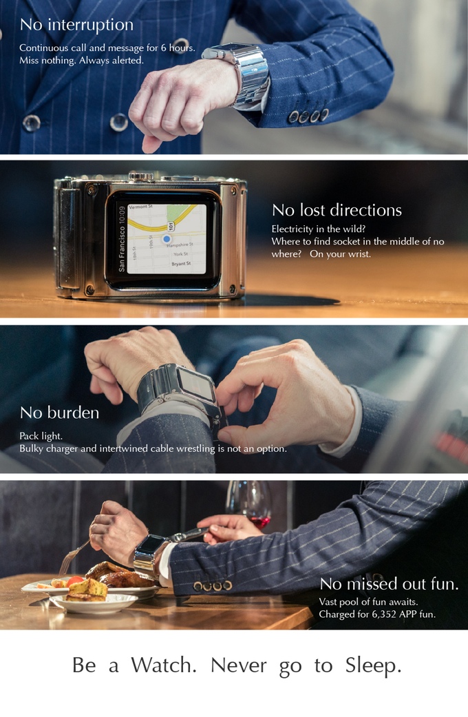 Prime Strap移动充电表带，为你炫耀你的Apple Watch装得一手好X5