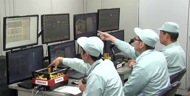 东芝机器人将帮助清理福岛核电站有害物质2