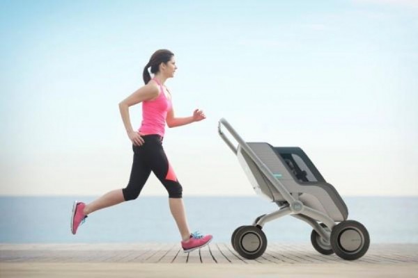 智能婴儿车Smartbe Stroller，不仅可以自动跟随还可以过滤空气