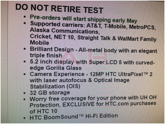 发布会倒计时，黑色版HTC M10提前曝光