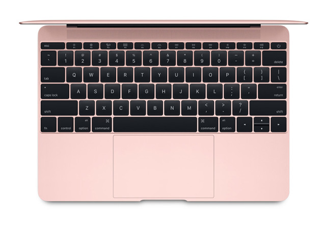 喜大普奔，新版玫瑰金MacBook亮相