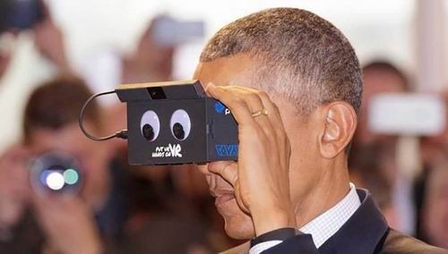 奥巴马玩转VR，称其开创了一个全新的世界