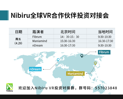 以海外VR内容为突破口，Nibiru开启全球VR合作伙伴投资对接会