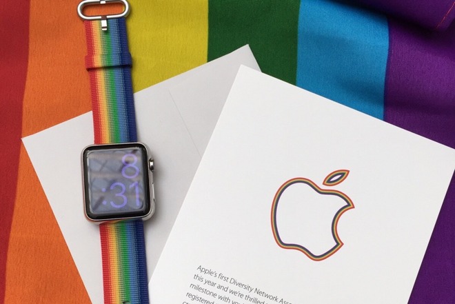 为同性与平等喝彩！苹果推出彩虹色Apple Watch表带