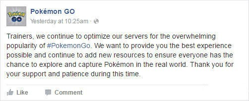 正在等待国服？《Pokémon Go》官方承诺开放新地区