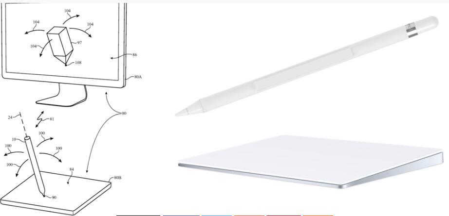 苹果新专利曝光：未来Mac设备或将支持Apple Pencil触控笔