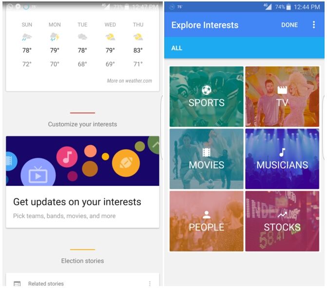 Google Now兴趣探索强势来袭，虚拟功能再进一程！