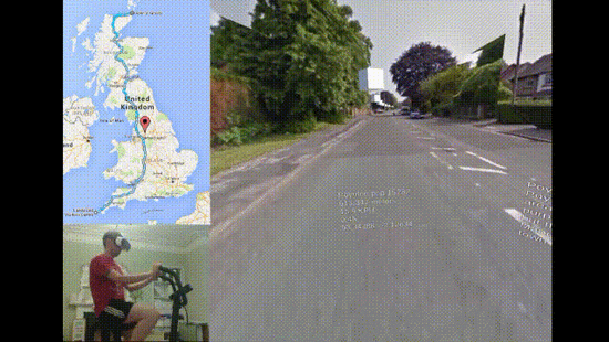 宅在家也能看看世界！外国小哥在VR骑行中看遍英国街景