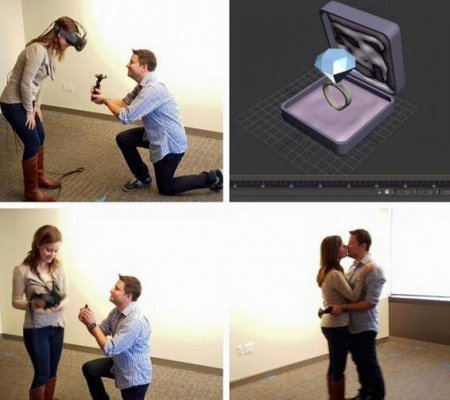 只会玩VR游戏？你还可以用虚拟现实向女友求婚