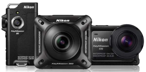 尼康推出KeyMission系列全景相机，覆盖高中低端市场
