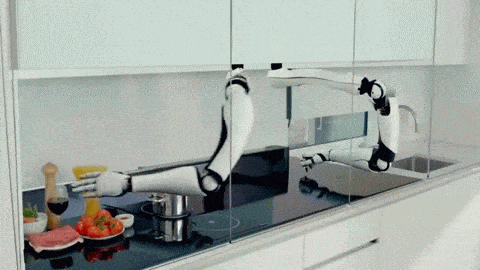 有了厨师机器人，从此我上厅堂它下厨房