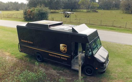 UPS开始尝试货车+无人机的投递方式，不必再担心快递员离职了