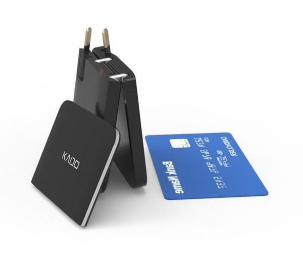 Kado推出可供笔电使用的最薄充电宝，只有三张信用卡那么厚