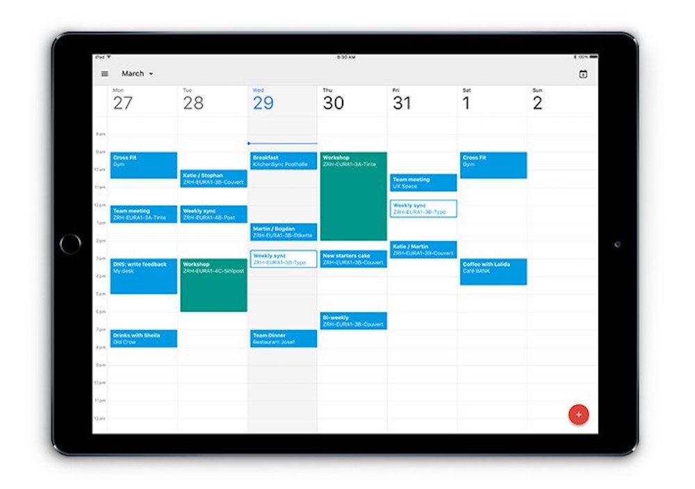 Google推出iPad版日历，它可以更好地利用屏幕空间
