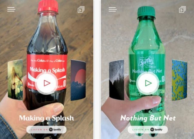 AR营销玩出新花样，你见过能播放189种音乐的可乐吗？