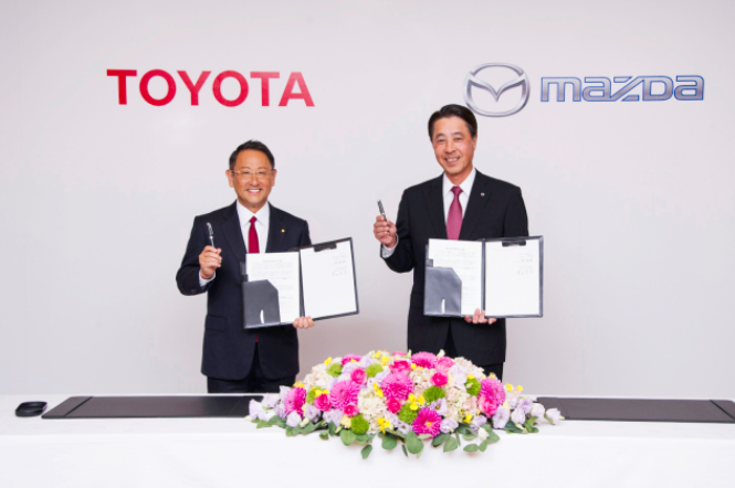 丰田牵手马自达，将在美成立合资公司开发电动汽车