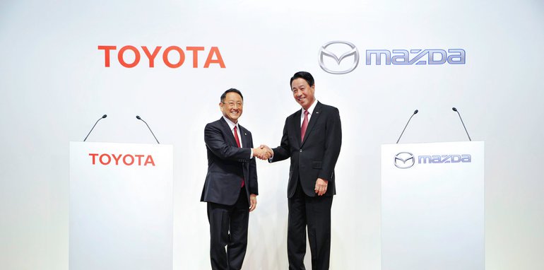 日系的结盟，马自达和丰田宣布合作研发智能车联信息娱乐平台
