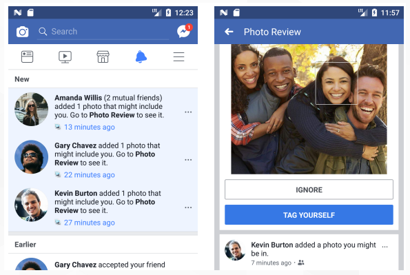 Facebook上线人脸识别新功能，让用户知道谁上传的照片中带有自己