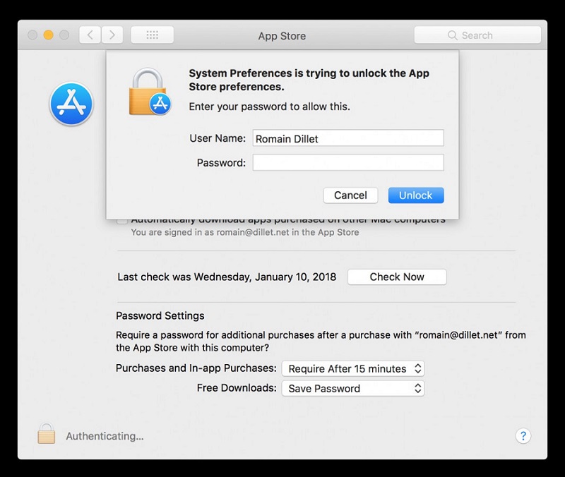 苹果macOS又出漏洞，App Store设置可用任意密码解锁