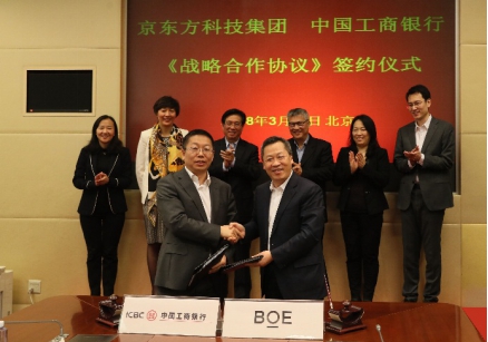 BOE（京东方）与中国工商银行签订战略合作协议