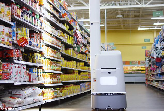 沃尔玛启用货架机器人，工作效率高出人类50%
