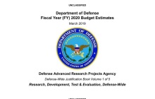 特朗普政府提交2020财年预算申请，DARPA分得35.6亿美元，将重点关注人工智能